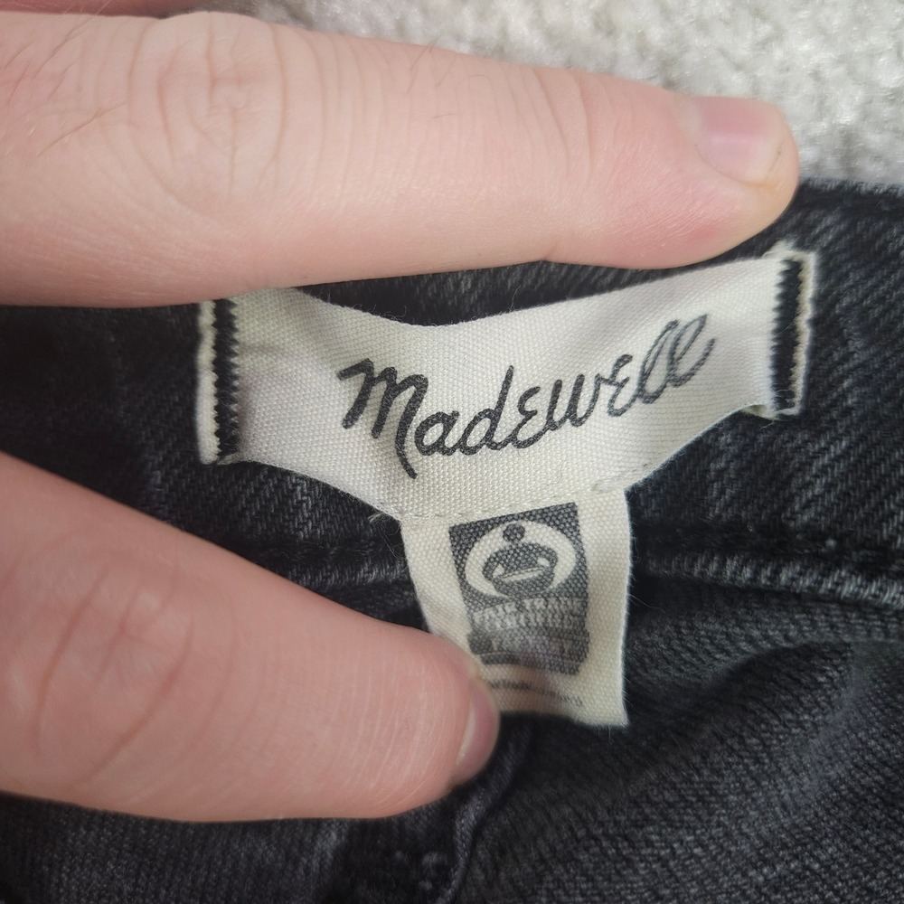 Madewell The Curvy Perfect Vintage Jeans Womens 31 (32) Black High Rise Denim - Picture 3 of 11